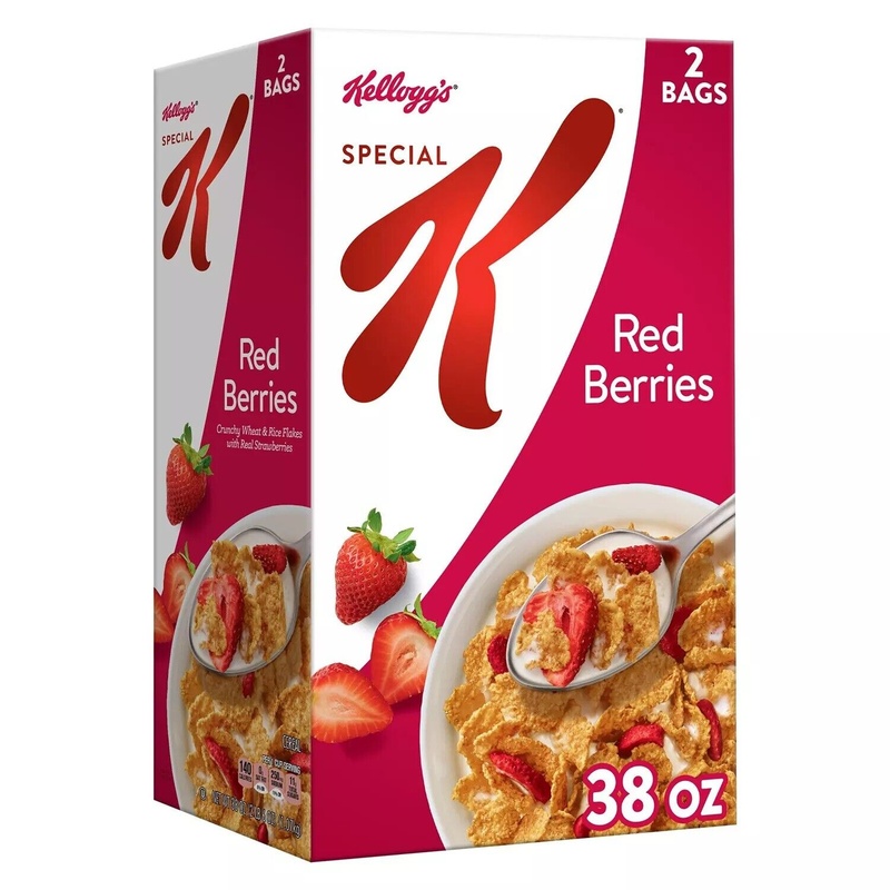 Kellogg's Special K Cold Breakfast Cereal, Red Berries, 38 Oz