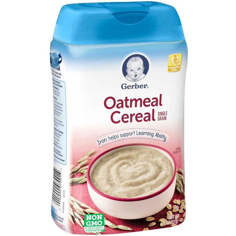 Gerber Oatmeal Cereal Single Grain, 8 Oz