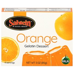Sahtein Gelatin Dessert, Orange 3 Oz