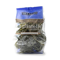 Delallo Spinach Tagliatelle Nest Pasta, 8.8 Oz