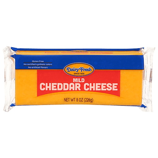Dairy Fresh Cheese, Cheddar, Mild 8 Oz