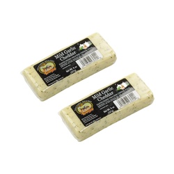 Troyer Cheese Inc Mild Garlic Cheddar Block 8oz
