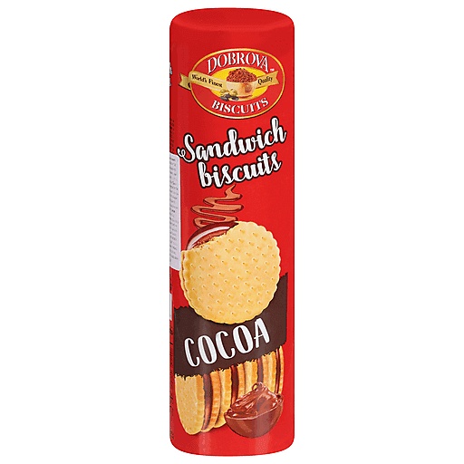 Dobrova Sandwich Biscuits, Cocoa 15.87 Oz