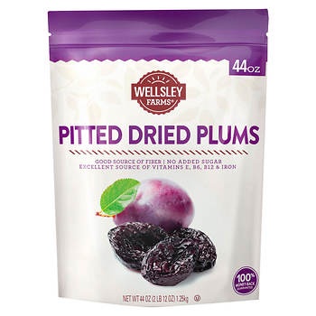 Wellsley Farms Gourmet Dried California Plums, 44 Oz