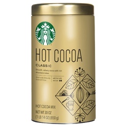 Starbucks, Five star Classic Hot Cocoa Mix 30 Ounce (1.87 Lbs.) Tin
