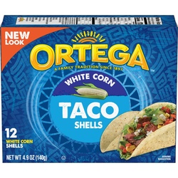 Ortega Taco Shells, White Corn 4.9 Oz