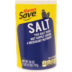 Always Save Salt Plain 26 Oz