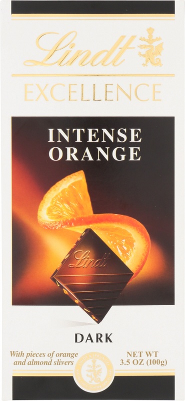 Lindt Excellence Intense Orange Dark Chocolate Bar - 3.5oz