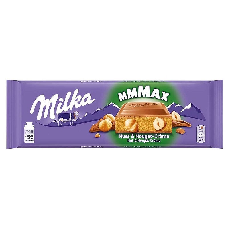 Milka Chocolate Bar Nuts Nougat 300gr