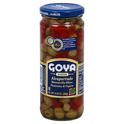 Goya Manzanilla Olives - Pimientos & Capers - Pitted 9.50 Oz