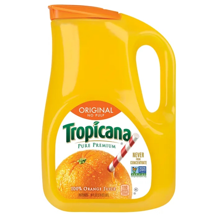 Tropicana Pure Premium 100% Orange Juice With Calcium & Vitamin D No Pulp 128 Fl Oz Jug