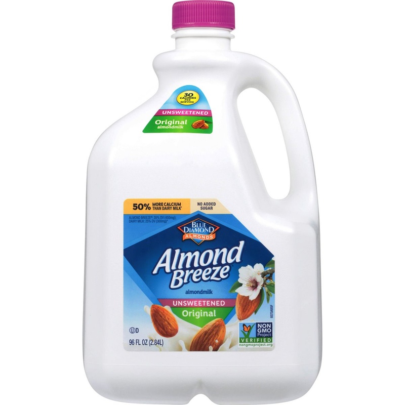 Blue Diamond Almond Breeze Unsweetened Original Almondmilk 96 Fl Oz