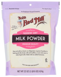 Bob's Red Mill Milk Powder, Nonfat, Dry, Premium Quality 22 Oz