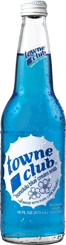 Towne Club Honolulu Blue Cream Soda