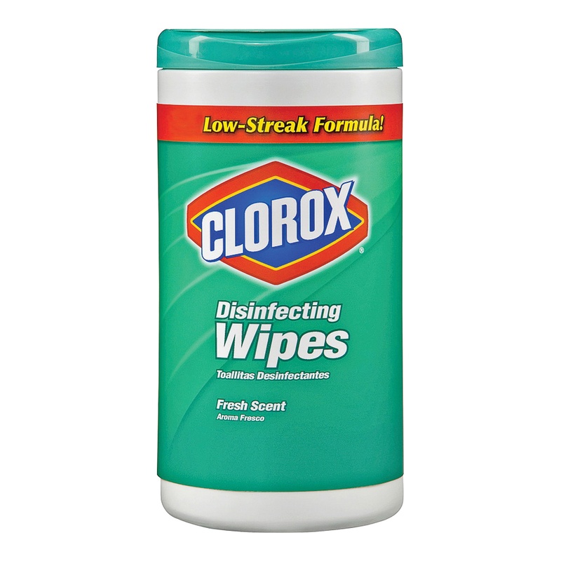 Clorox Disinfecting Wipes, Bleach-Free Cleaning Wipes - Wipe - Fresh Scent - 75 / Canister - 450 / Carton - White