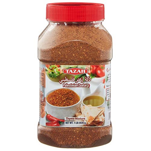 Tazah Palestinian Zaatar Thyme Mixture 16 Ounce Jar