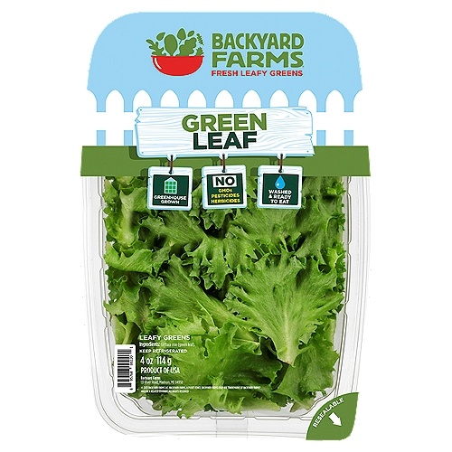 Backyard Farms Green Leaf, 4 Oz