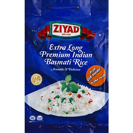 Ziyad Rice, Indian Basmati, Premium, Extra Long 10 Lb