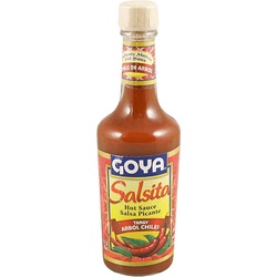 Goya Salsita Hot Sauce, Tangy Arbol Chiles