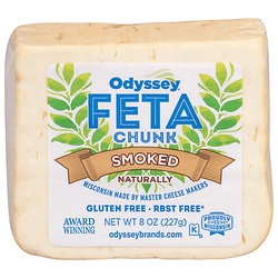 Odyssey Feta Cheese, Smoked, Chunk 8 Oz