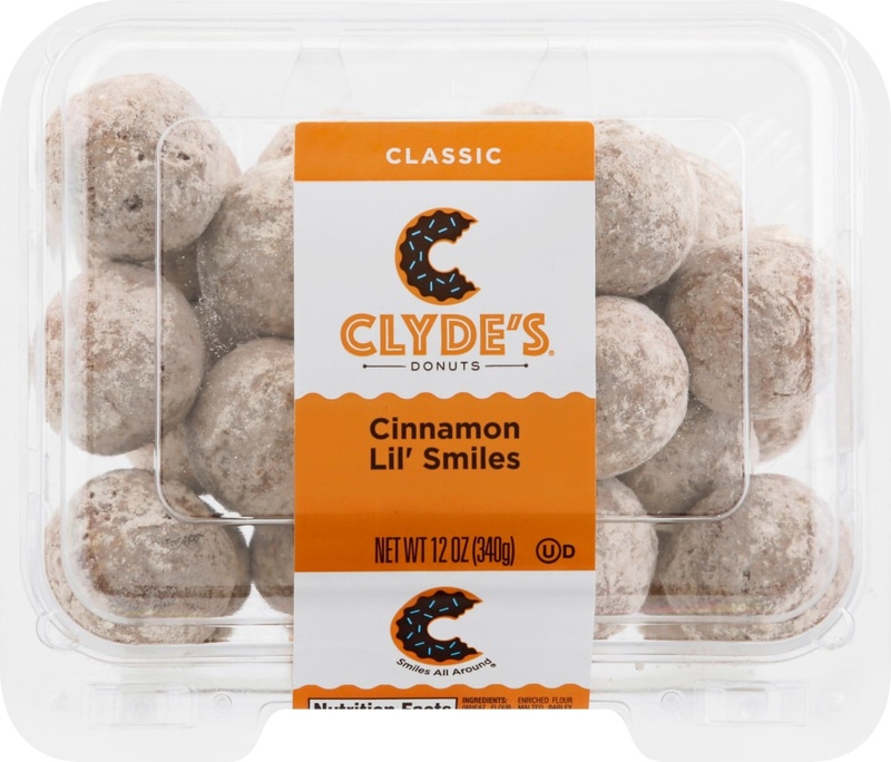 Clyde's Donuts, Classic, Cinnamon Lil' Smiles 12 Oz