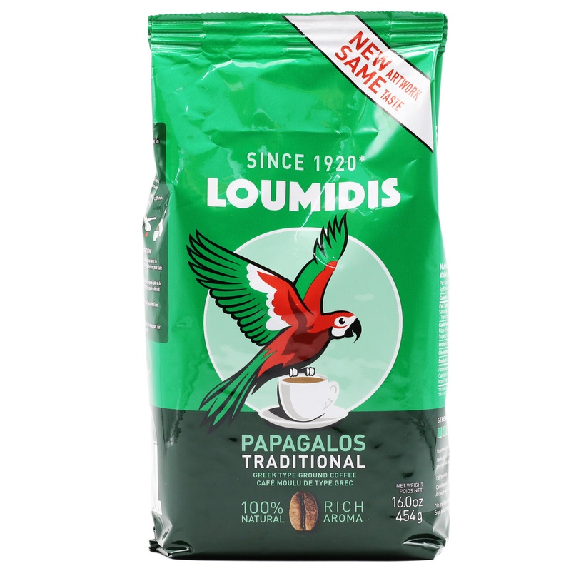 Loumidis Papagalos Greek Ground Coffee 16oz