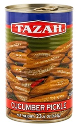 Tazah Cucumber Pickle 23.6oz - 670g Premium Pickled Cucumbers In Brine - Kosher