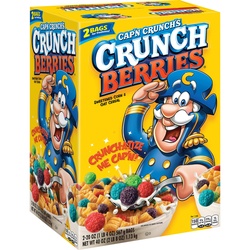 Cap'n Crunch Cereal, Sweetened Corn & Oat, Berries