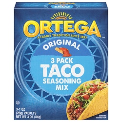 Ortega Seasoning Mix, Original, Taco, 3 Pack