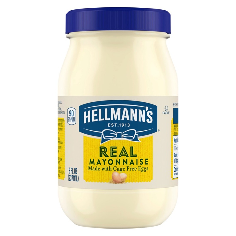 Hellmann's Real Mayonnaise 8 Fl. Oz. Plastic Jar