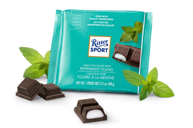 Ritter Sport Dark Peppermint Chocolate Bar