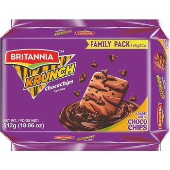 Britannia Tiger Krunch Choco Chips Cookies