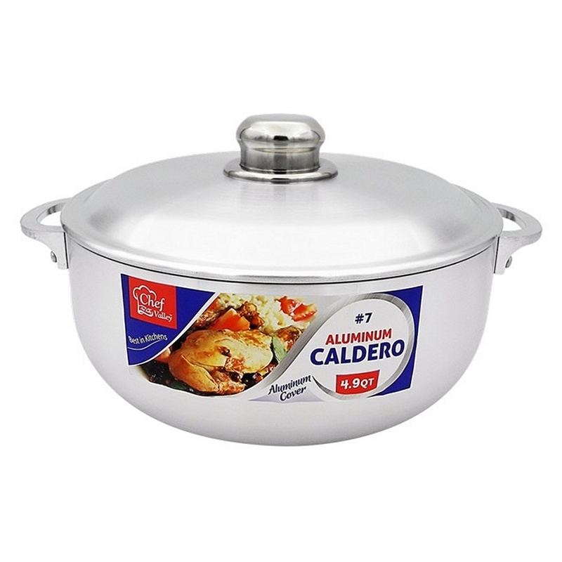 Downy Chef Valley Aluminium Caldero #7 With Lid