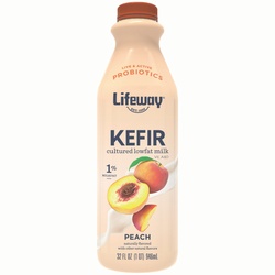 Lifeway Kefir Peach Cultured Lowfat Milk 32 Fl. Oz. Bottle