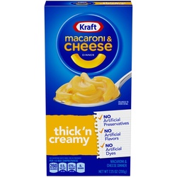 Kraft Thick 'n Creamy Macaroni & Cheese Dinner, 7.25 Oz Box