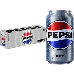 Pepsi Diet Cola Soda - 12pk/12 Fl Oz Cans