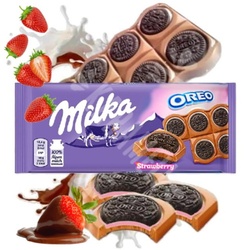 Economy Candy Milka Chocolate Oreo Strawberry Sandwich 92g