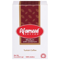 Al Ameed Medium Roast Ground Coffee With Cardamom 8 Oz