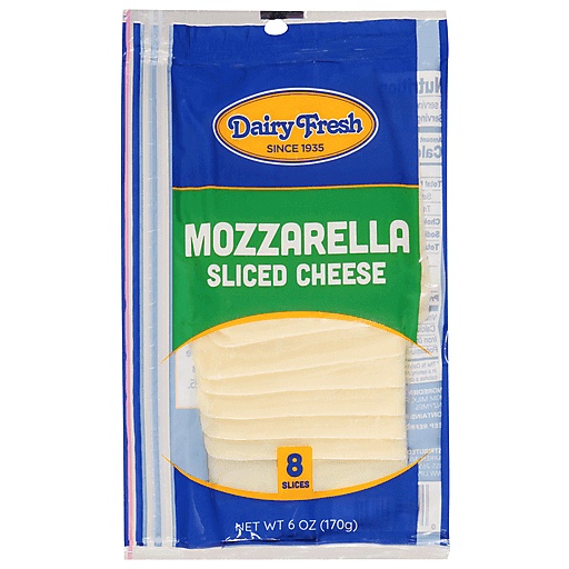 Dairy Fresh Cheese, Mozzarella, Slices, Deli Style
