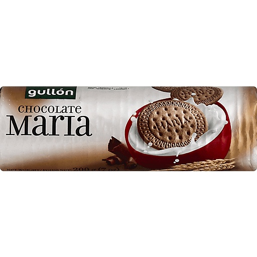 Gullon Biscuits, Chocolate, Maria 7 Oz