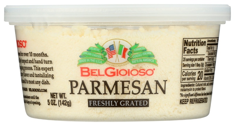 Sartori BelGioioso Parmesan Cheese Freshly Grated 5 Oz