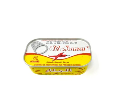 Sardines WITH Cayenne Peppers 125G