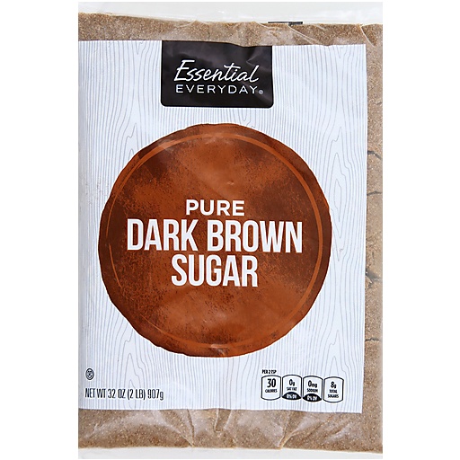 Essential Everyday Sugar, Dark Brown, Pure 32 Oz
