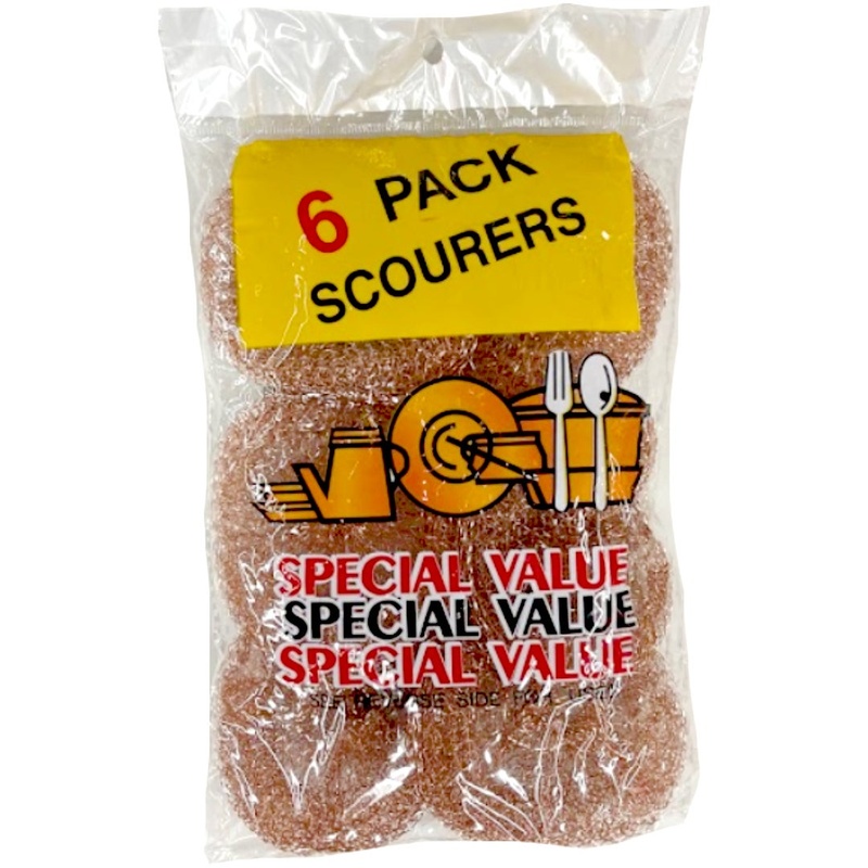 Copper Scourer Pads 6pc-whole