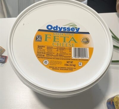 Odyssey Traditional Feta Cheese In Brine, 8 Pound -- 2 Per Case