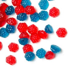 Gummy Red & Blue Raspberry 125G