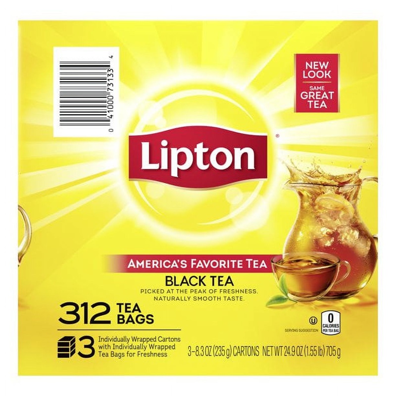 Lipton Tea Bags Black Tea, 24.9 Oz