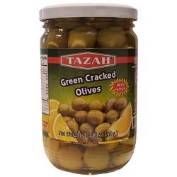 Green Cracked Olives