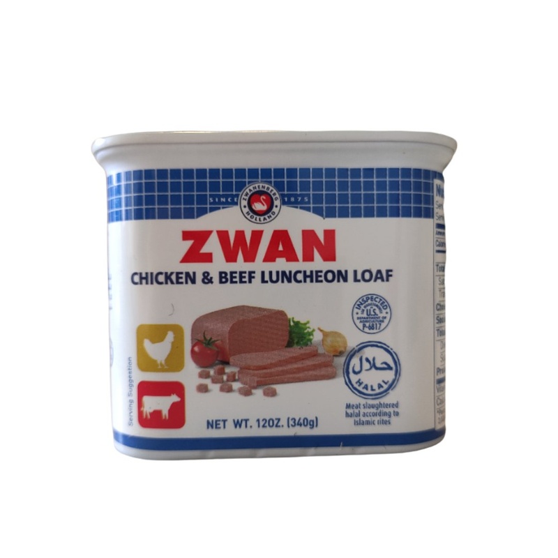 Zwan Chicken & Beef Luncheon Loaf Halal 12 Oz