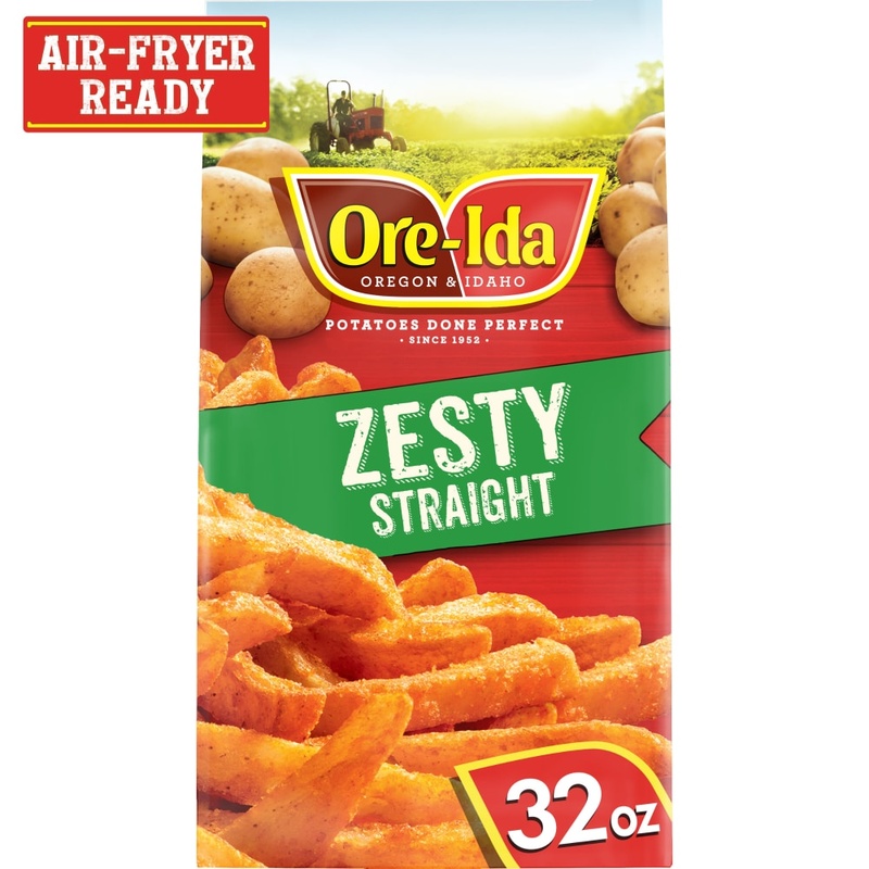 Ore-Ida Zesty Seasoned Straight Fries, 32 Oz Bag